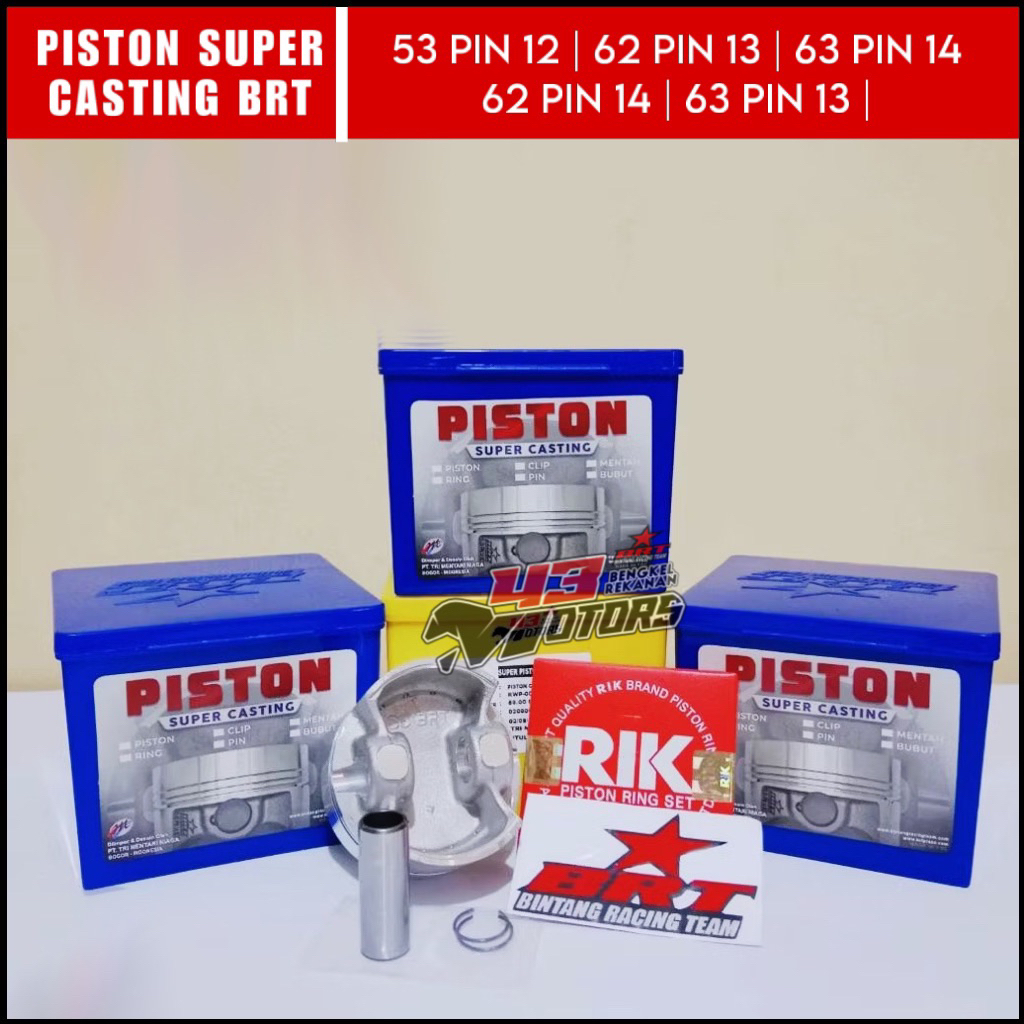 PISTON BRT PIN 14 | SUPER CASTING PISTON BRT | PISTON BRT