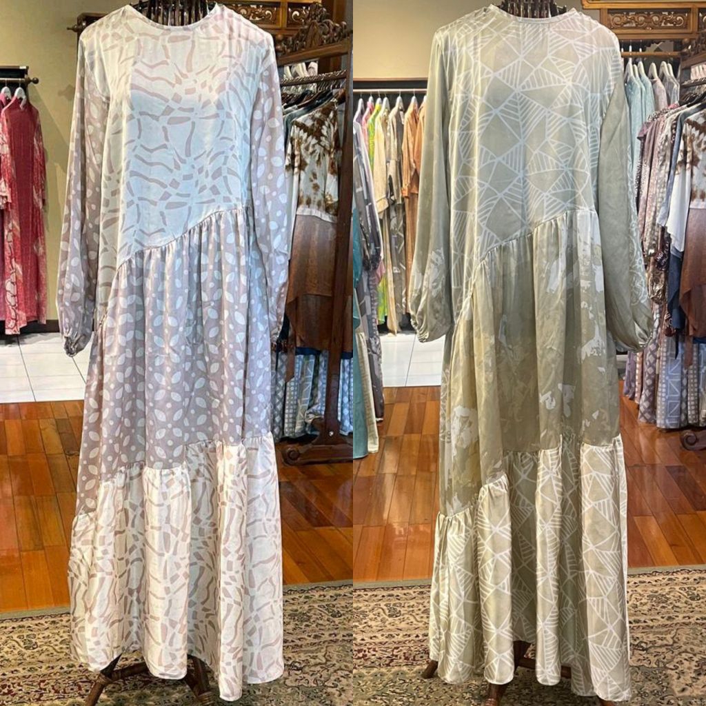 Kenza Dress by Dian Pelangi ORIGINAL Busana Muslim Maxi Dress Gamis Abaya Kaftan Gaun Outfit Casual 