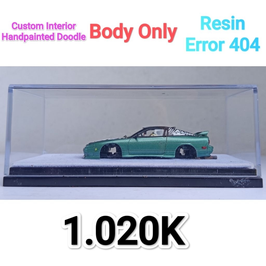 Mini Scale 64 Model Error 404 Nissan 180SX Loose Body Only