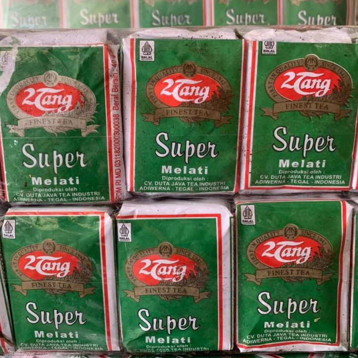 TEH 2TANG HIJAU TEH 2 TANG HIJAU ASLI 1 PAK ISI 10 PCS @ 40 GRAM