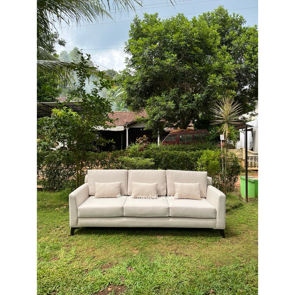 sofa minimalis 3 seater modern/sofa depan tv/sofa 3 seater secandinavian