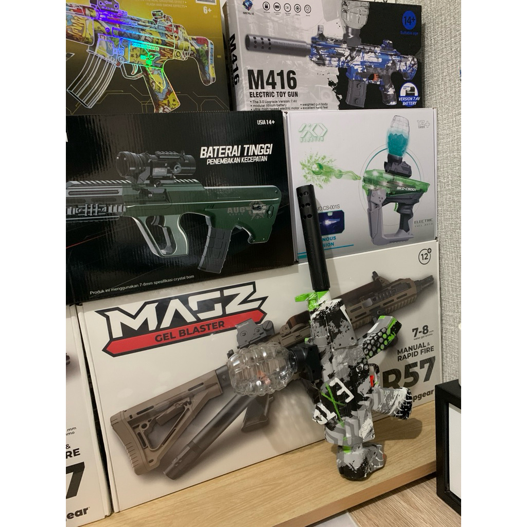 MAGZ Gel Blaster AR57 Mainan Anak Water Gel Blaster Toys Jelly Toys Tembakan Mainan WGB
