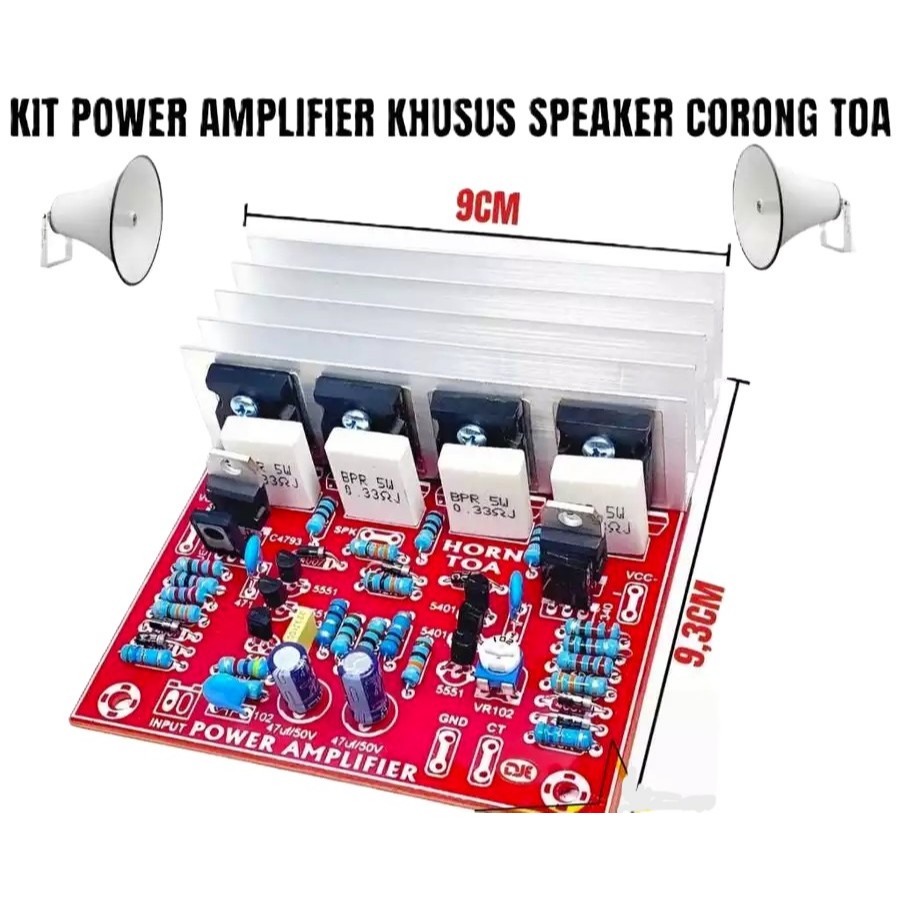 Kit Driver Khusus Power TOA Lengkap Final + Heatsink Kualitas Terbaik