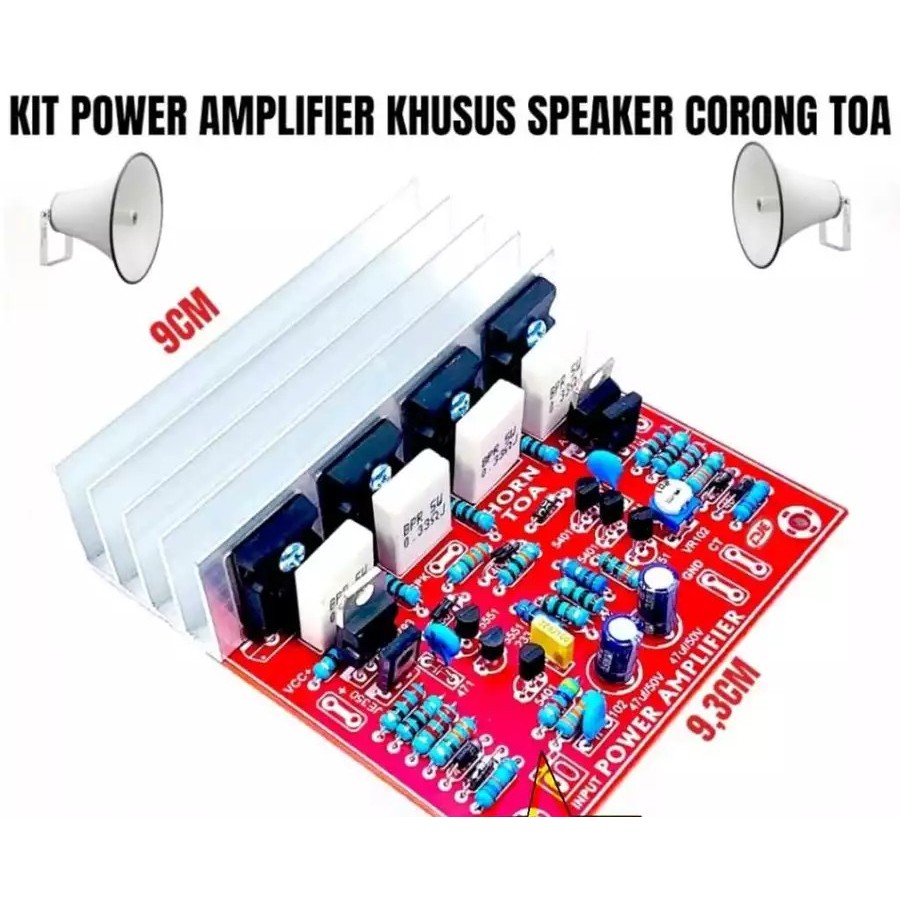 Kit Driver Khusus Power TOA Lengkap Final + Heatsink Kualitas Terbaik