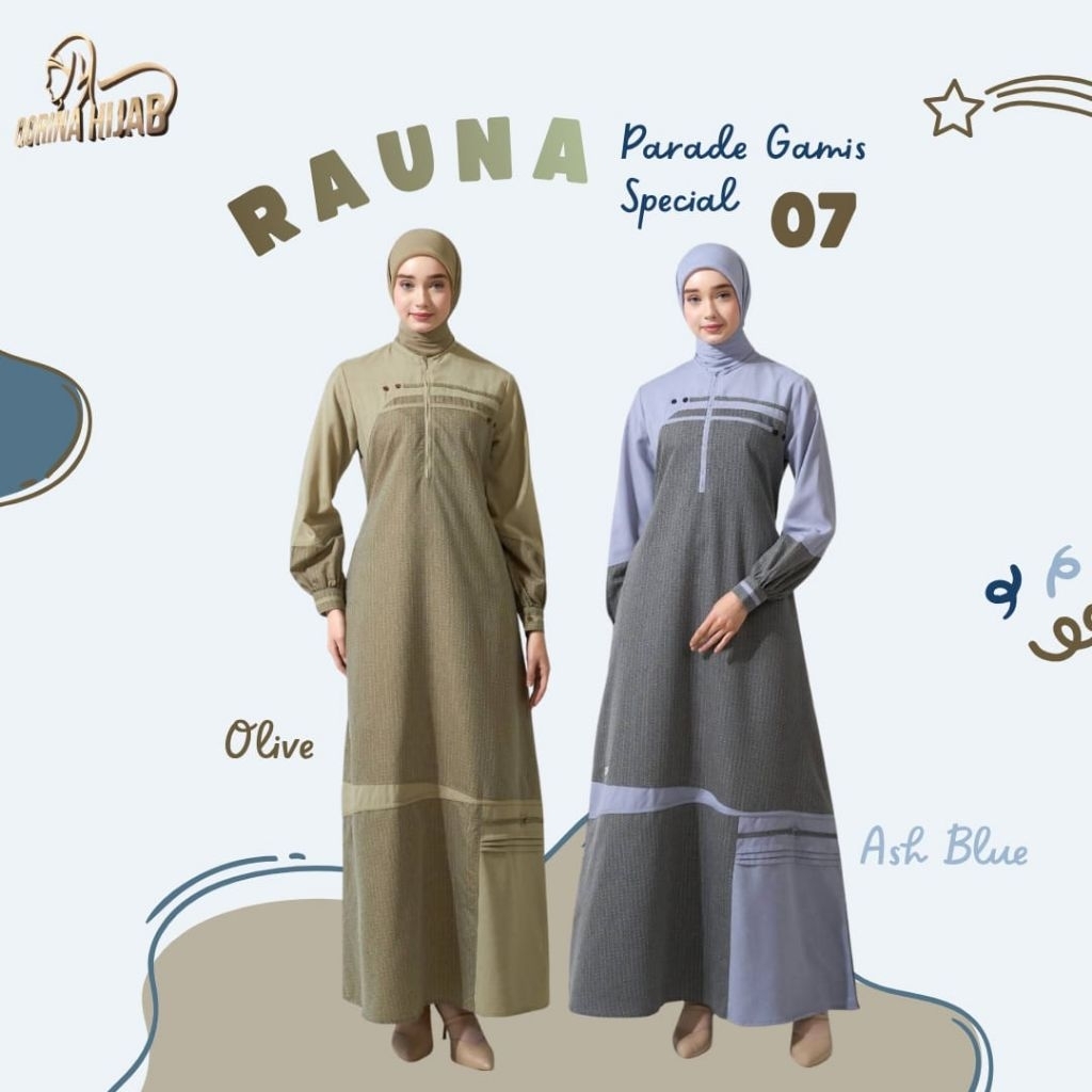Rauna Parade Gamis Special 07/ Rauna Pride 2026/ Gamis Rauna Terbaru/ Gamis Daily/ Gamis Rauna Parad