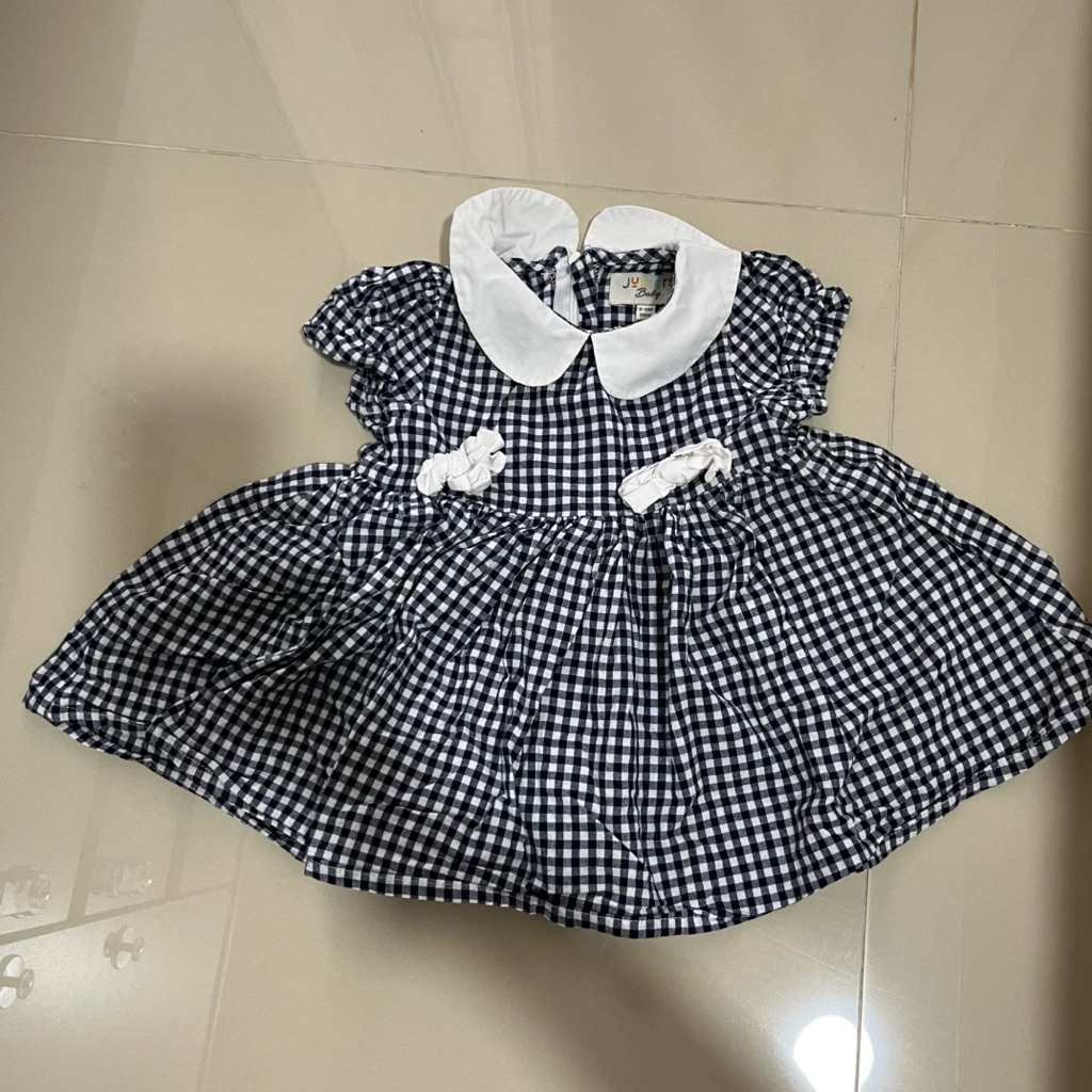 PRELOVED BABYSHOP branded baju bekas anak perempuan bayi dress bodysuit set kanak red