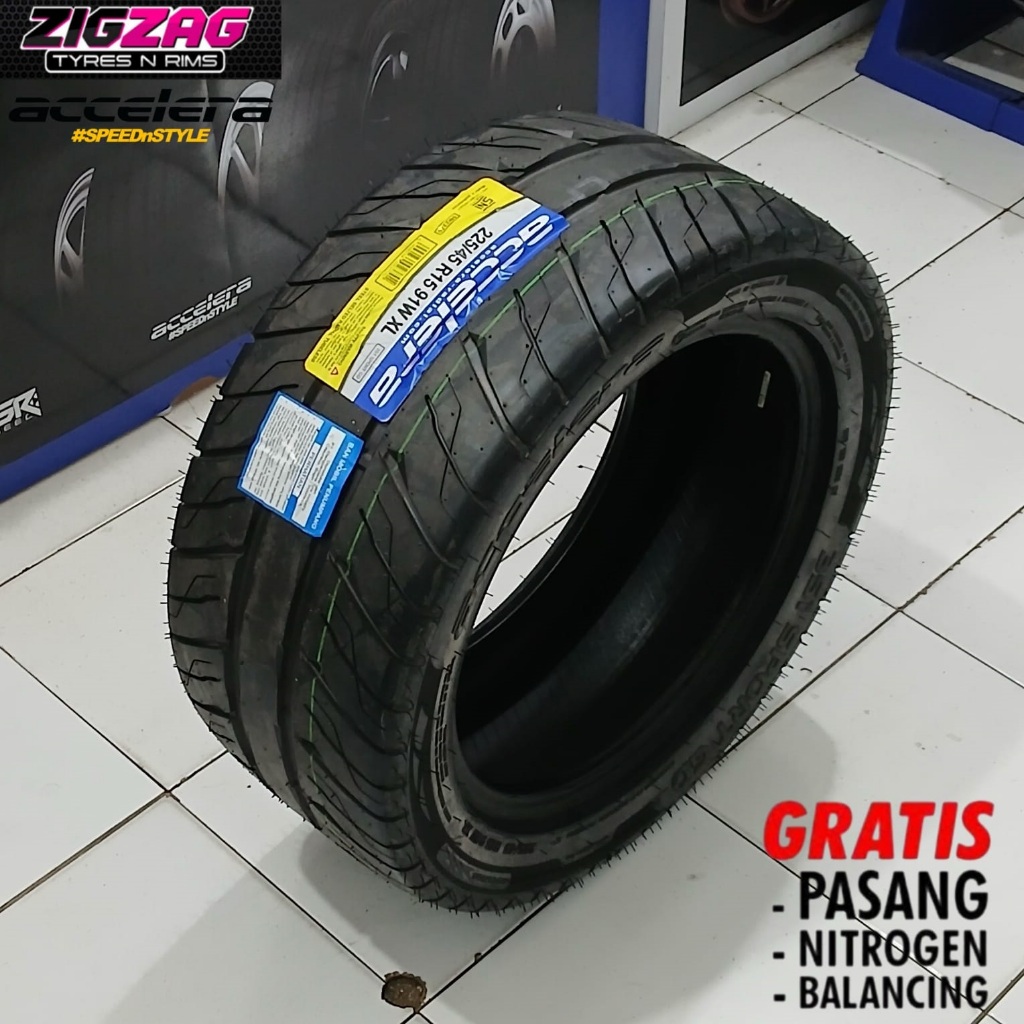Ban Semi Slick 225 45 R15 Accelera Sport GD Tubeles