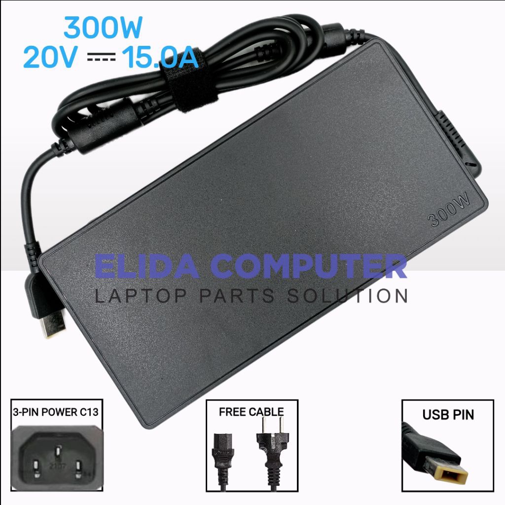 Adaptor Charger Lenovoo C7 S7 C7-15IMH05 S7-15ACH6 82K8 S7-15ARH5 82HM S7-15IMH5 82BC 20V 15.0A USB 