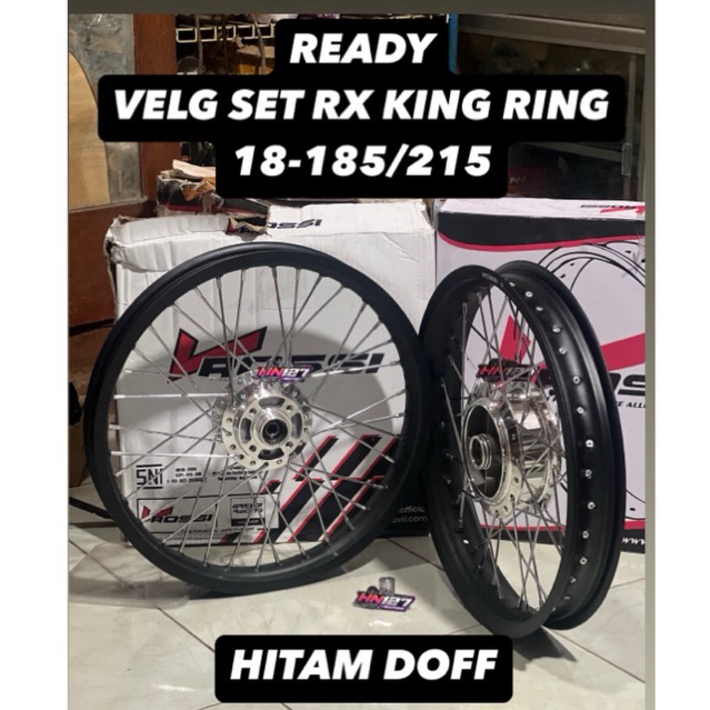VELG RX KING SET RING 18 UK 185/215 HITAM DOFF / VELG SET RX KING RING 18 VROSSI