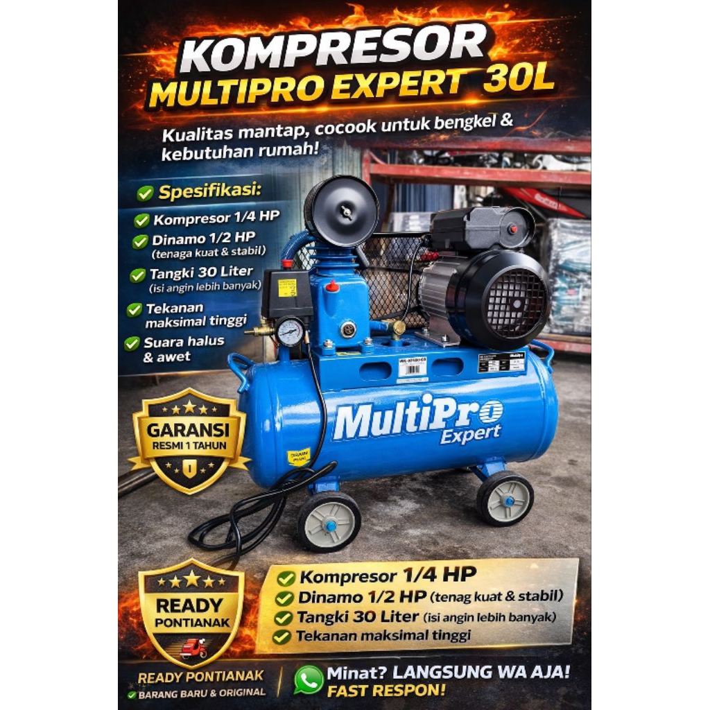KOMPRESOR LISTRIK DINAMO MULTIPRO 1/4HP