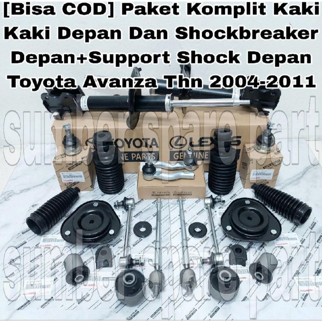 Paketan Kaki Kaki Depan 24Pc Avanza Xenia 1.3 1.5 Tahun 2004 Sampai 2011 Shockbreaker depan Set & Ka