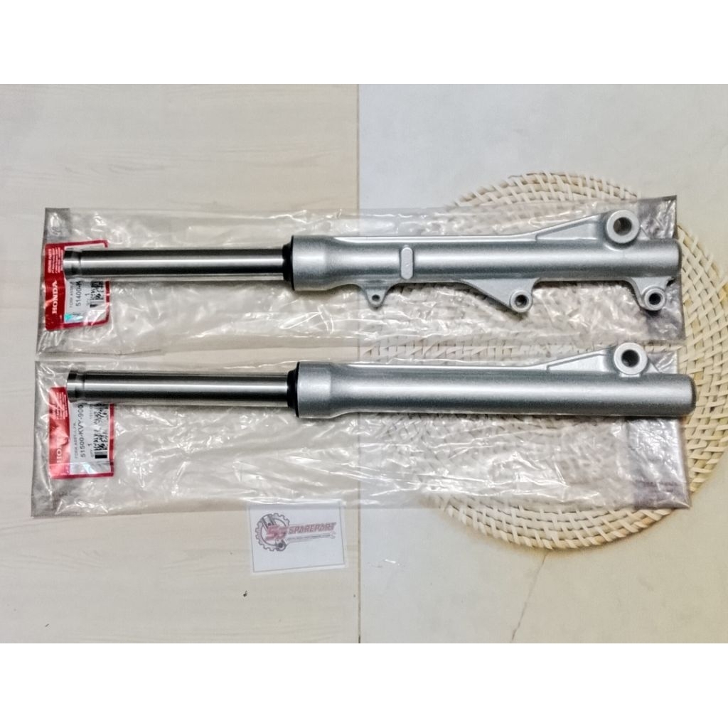 AS SHOCK FRONT DPN + TABUNG KVY KVB KZL BEAT KARBU SET ISI 2 KIRI KANAN 51500-KVY-871 51400-KVY