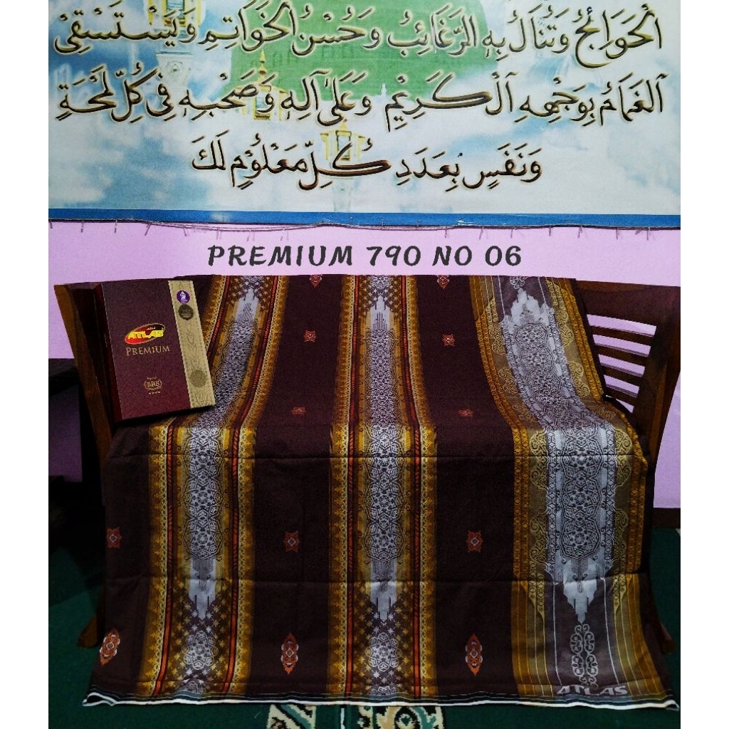 SARUNG DEWASA MEREK ATLAS PREMIUM 790 SERIAN WARNA DAN SERIAN HITAM MOTIF JAGUARD FULL SONGKET MOTIF