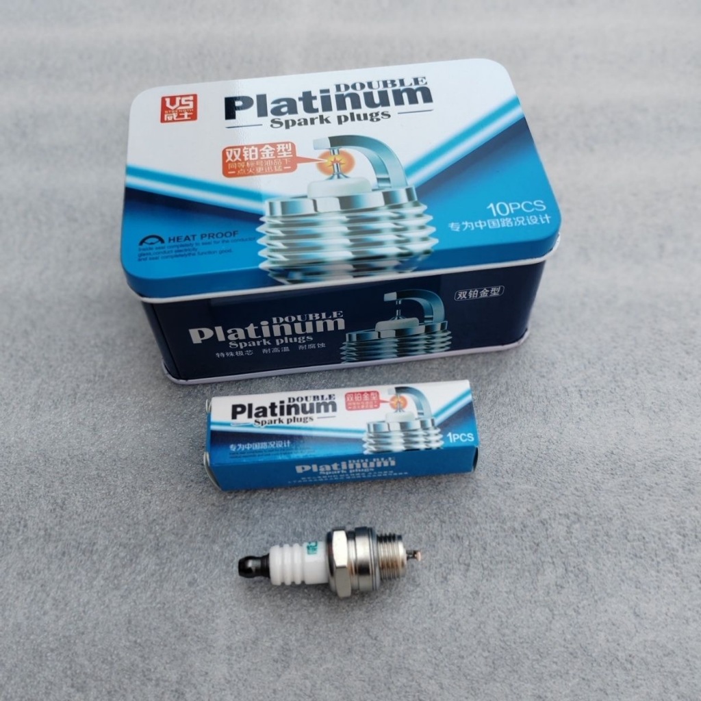 Busi Double Platinum Drat Panjang/Pendek untuk Vespa Bebek 2tak
