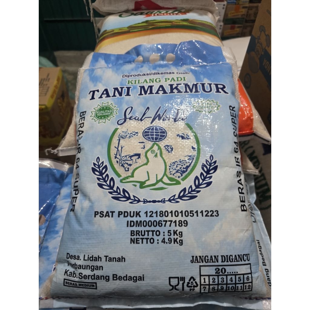 Beras Super Cap Tani Makmur 5 KG Beras IR 64 Super