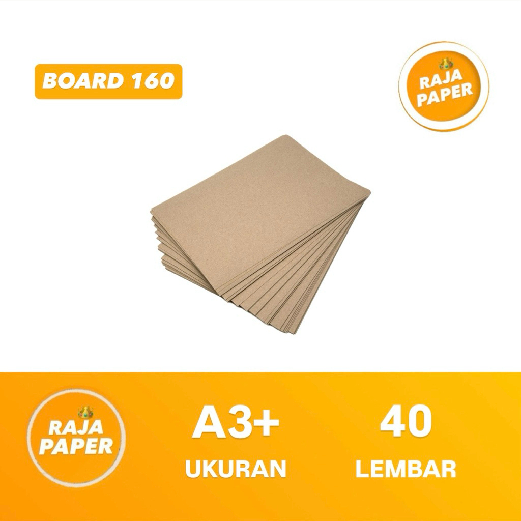 Kertas Karton Yellow Board Ukuran A3+ 40 Lembar No 160 ( 329 Mm x 483 Mm ) / ( 32.9 Cm x 48.3 Cm ) 4
