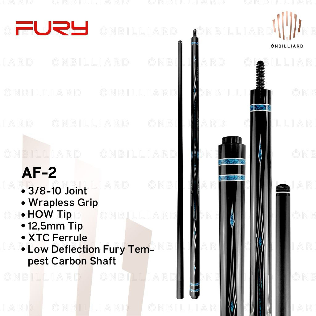 Fury Tempest AF Series Carbon Cue Stick Billiard