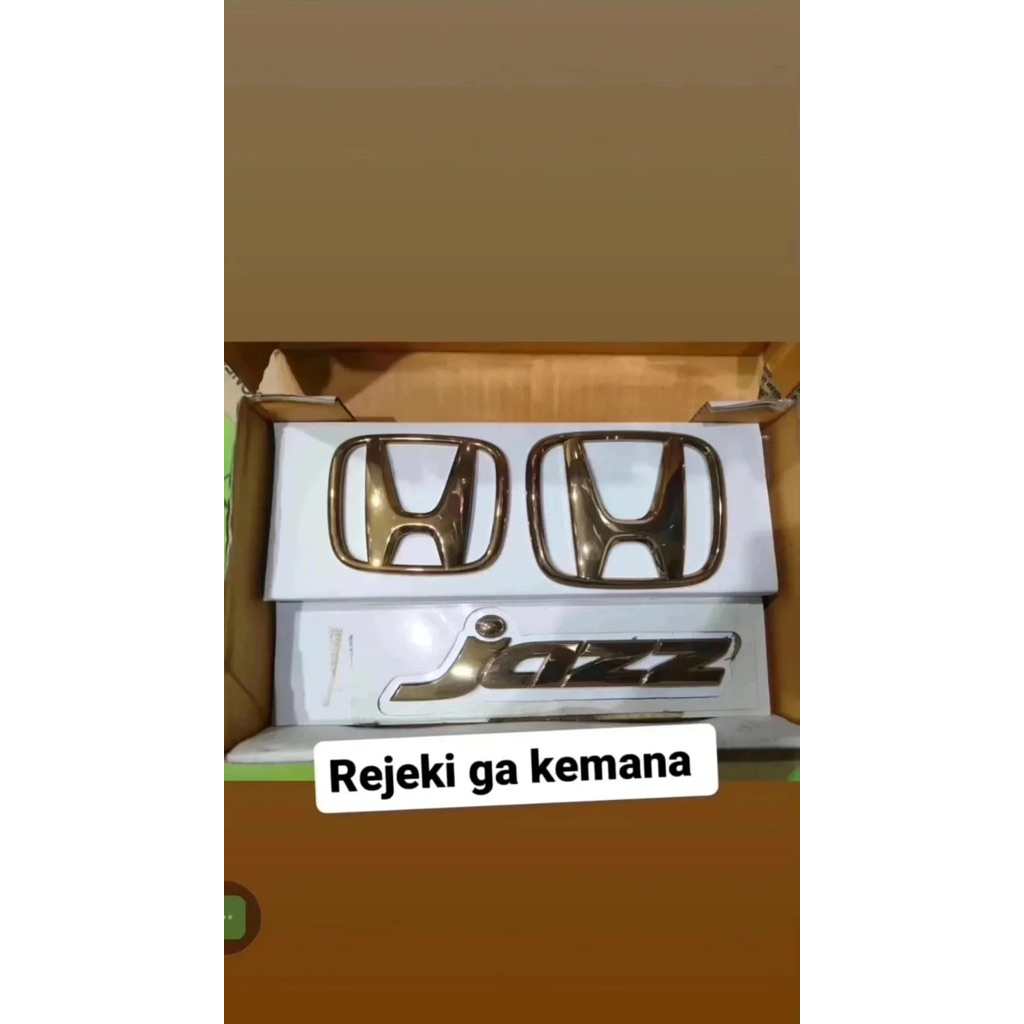 emblem gold honda jazz gd3 gold honda access