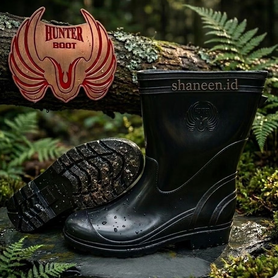 SEPATU BOOTS SAFETY PRIA WANITA SEPATU KARET ANTI AIR