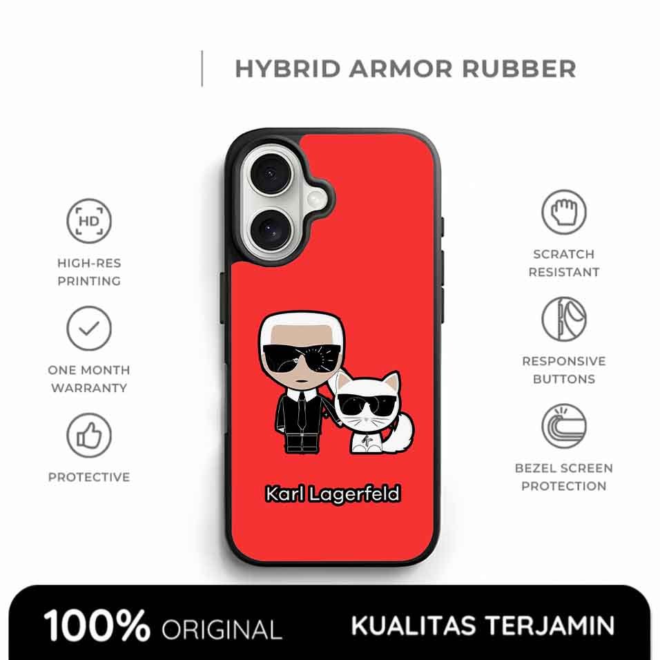 Casing iPhone Karl Case Rubber Softcase Anti Shock Karla Enriquez Style 17 16 15 14 13 12 11 Xs Max 