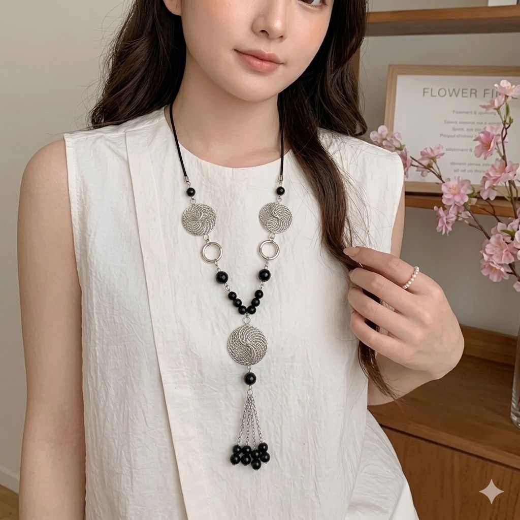 kalung elegan cantik kalung wanita kekinian