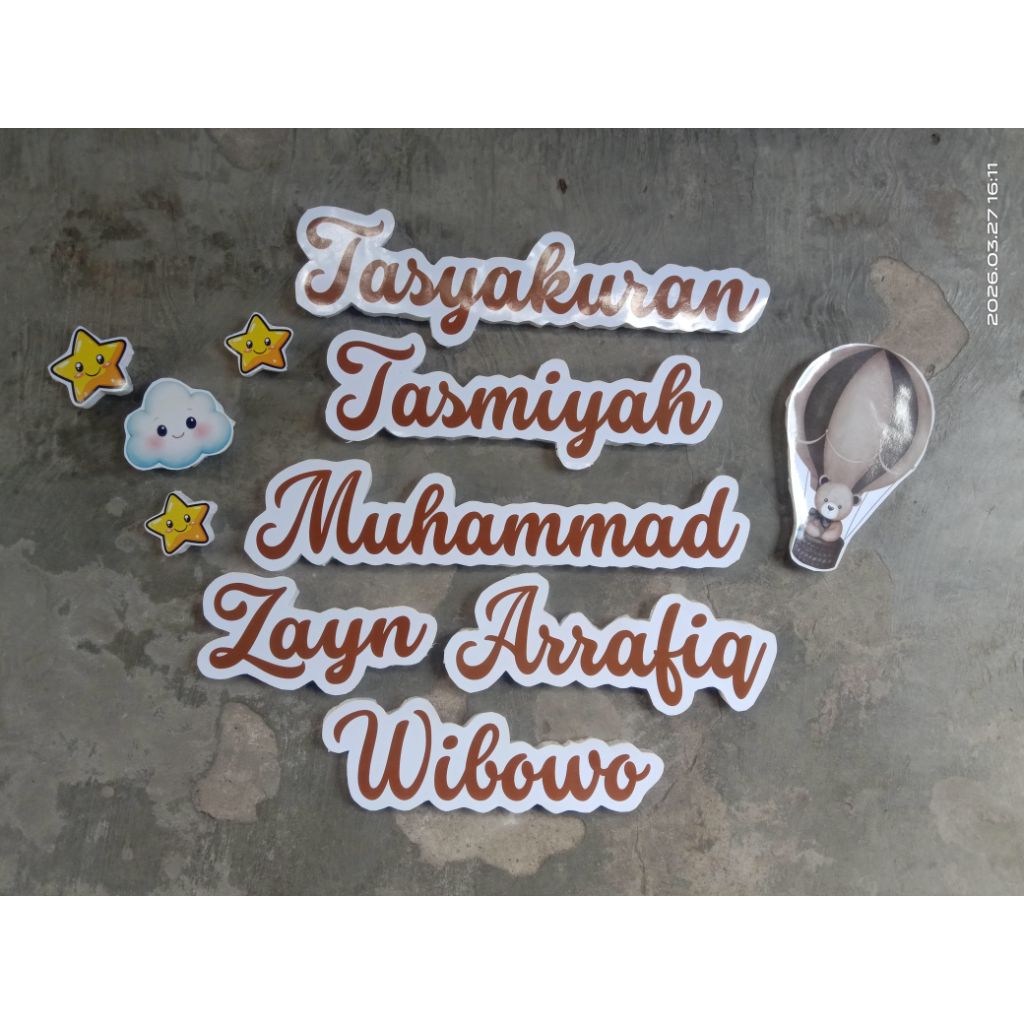 Stryfoam/Styrofoam/Sterofoam/Backdrop/Tulisan Backdrop Costum Untuk Nama/Ultah/Wedding/Tunangan/Tasm