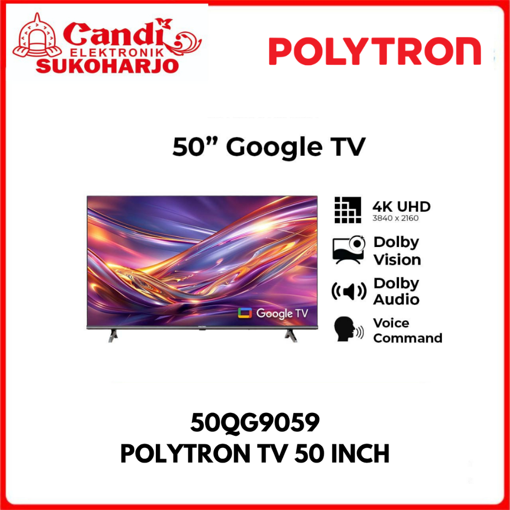 TV LED | 50 INCH | EQLED | GOOGLE TV | POLYTRON TYPE 50QG9059
