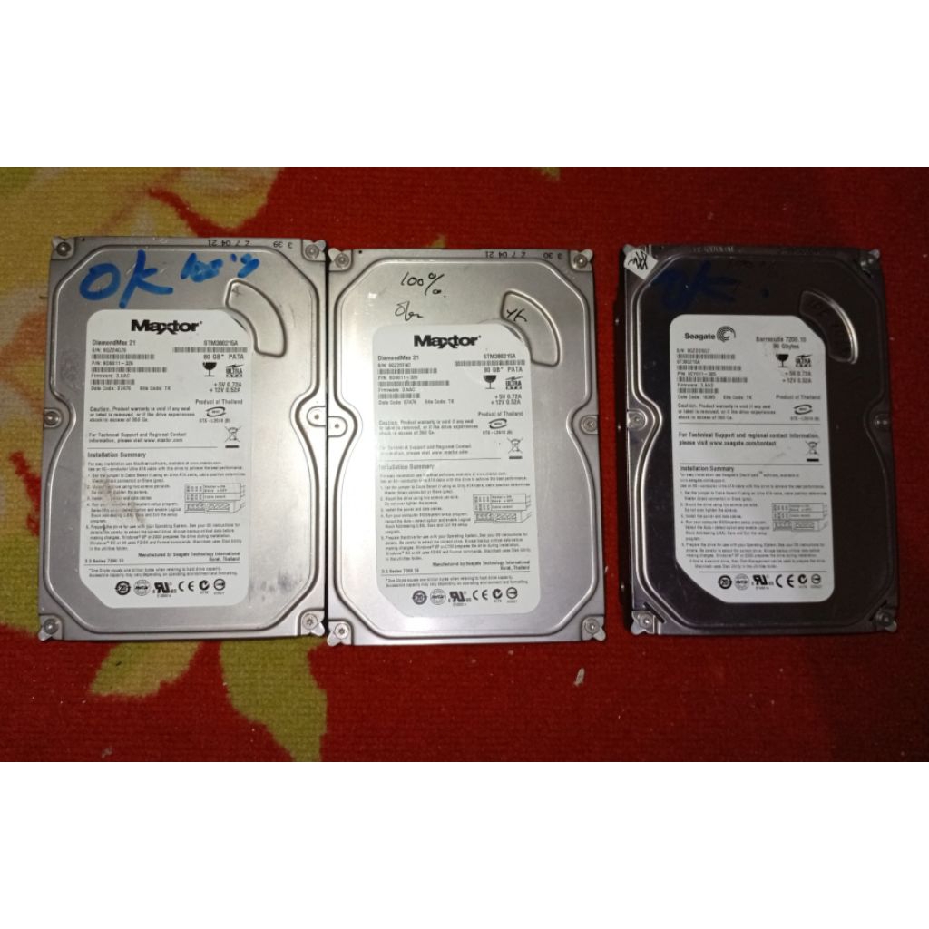 HARDISK 80GB IDE/ATA/ps2  3, NORMAL