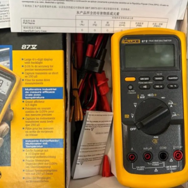FLUKE 87V MULTIMETER TRUE RMS ORIGINAL