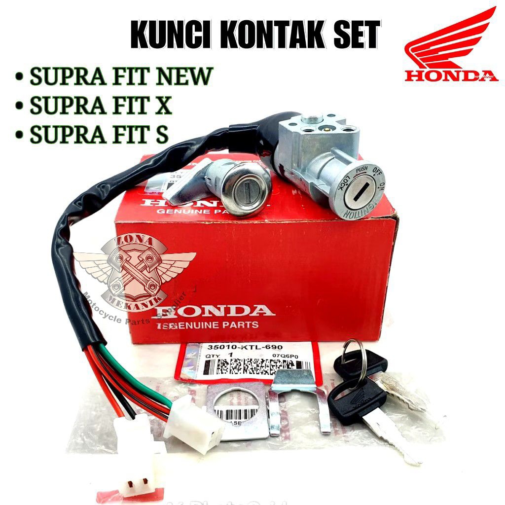 Kunci Kontak Supra Fit New Fit X Fit S Set Komplit Original Honda Keyset Honda Supra Fit Kunci Konta