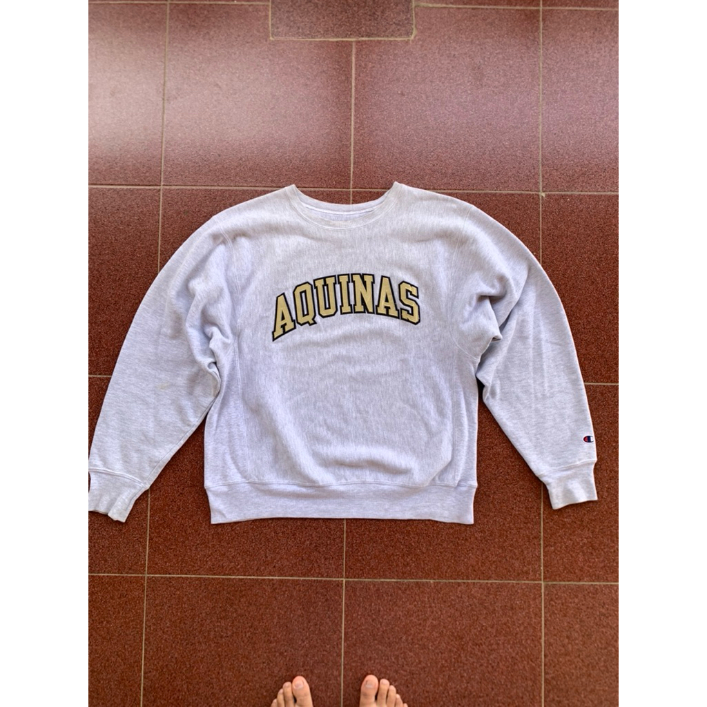 [preloved] crewneck oversize champion vintage second - bekas