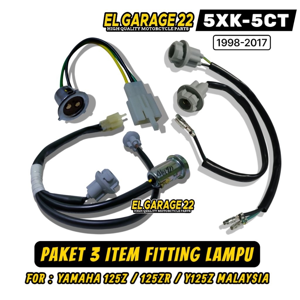 FITING LAMPU Y125ZR CBU MALAYSIA / Piting lampu depan - Fiting sein sen depan - Pitting stop sein As