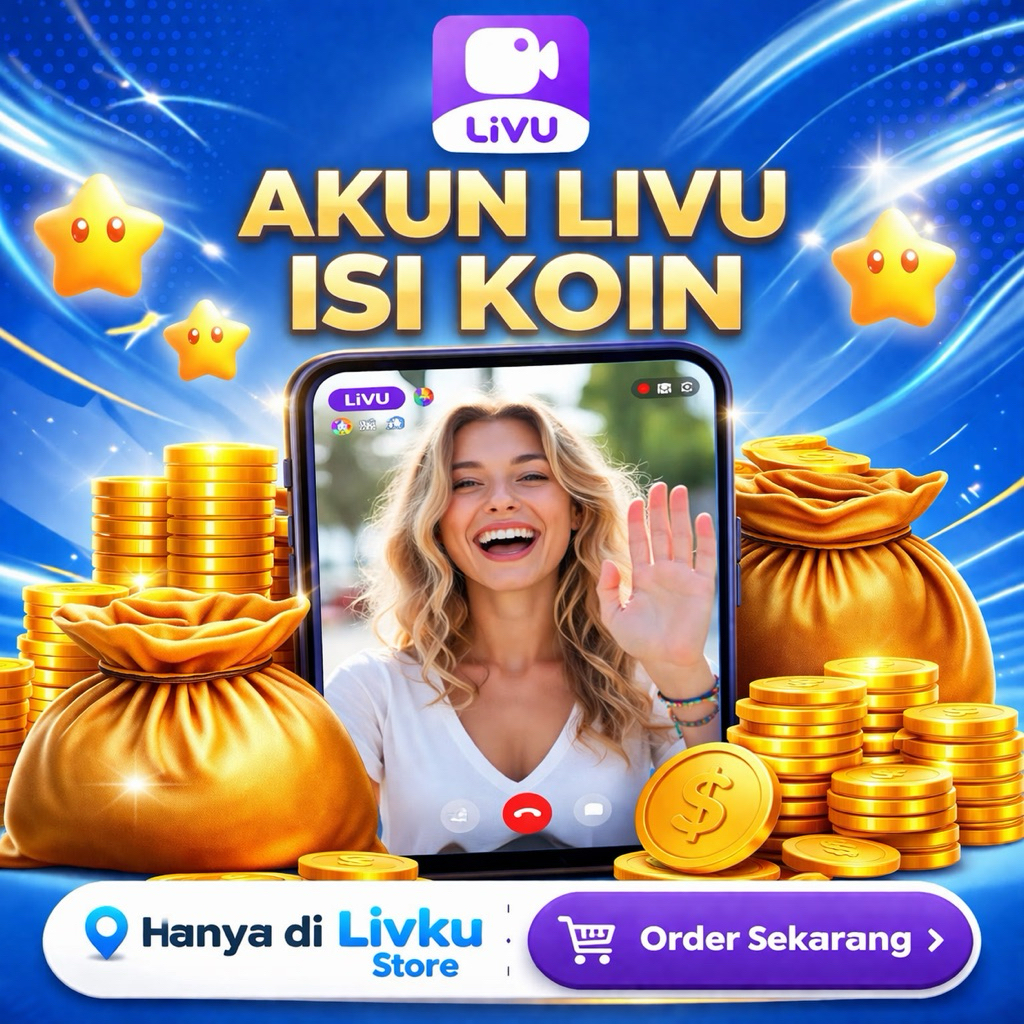 Akun Livu berisi koin tinggal pakai