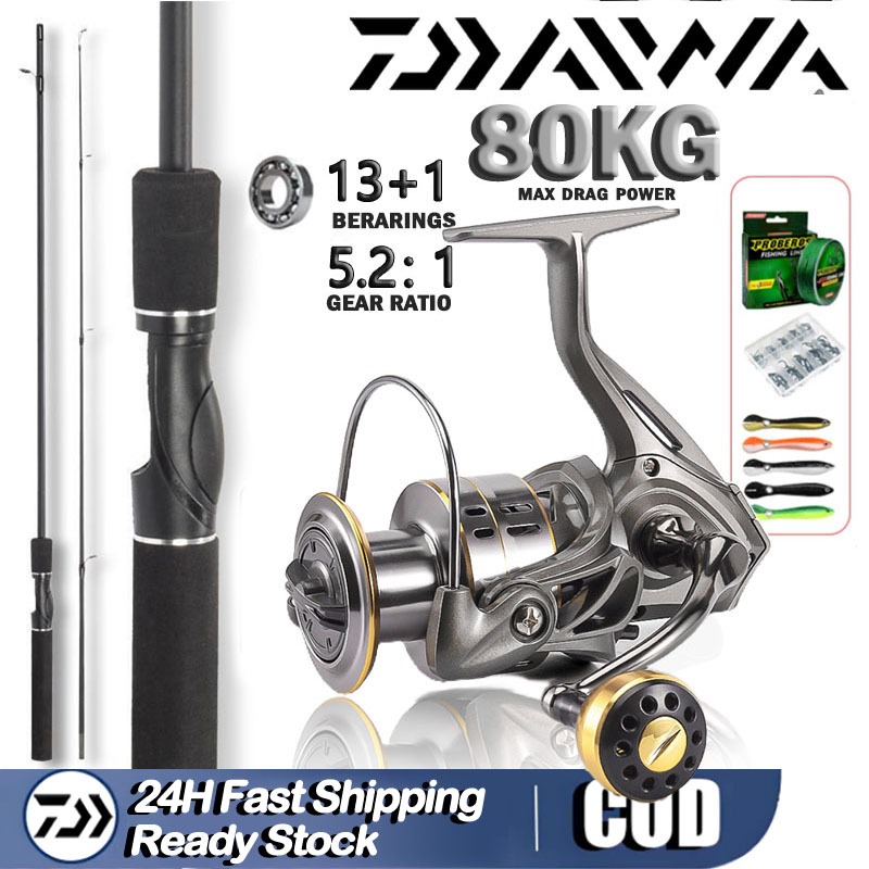 joran pancing 1 set Reel Pancing Murah Kuat Power Joran Pancing Murah Reel Pancing Gulungan Logam An