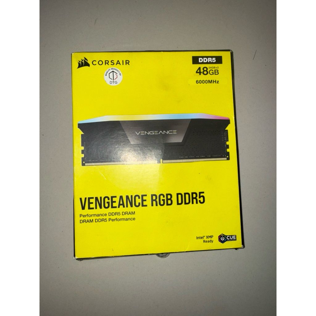 CORSAIR VENGEANCE RGB DDR5 48GB (2X24GB) 6000MHz C36 - CORSAIR VENGEANCE RGB DDR5 2x24GB 6000MHz C36