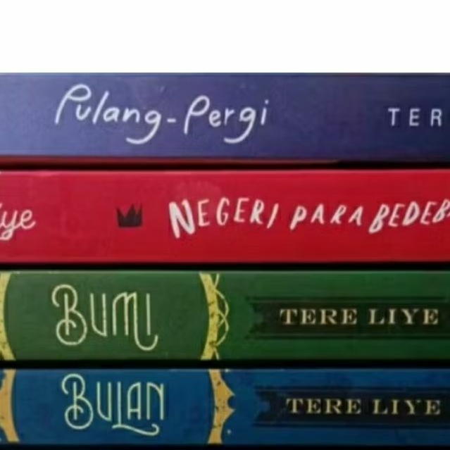 buku novel pulang pergi negeri para bedebah bumi bulan paket 4 buku tere liye