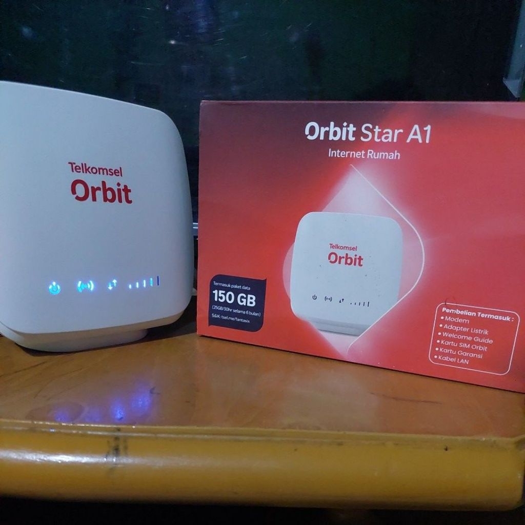Modem Telkomsel Orbit Star A1 Bekas berfungsi dengan normal || antena external