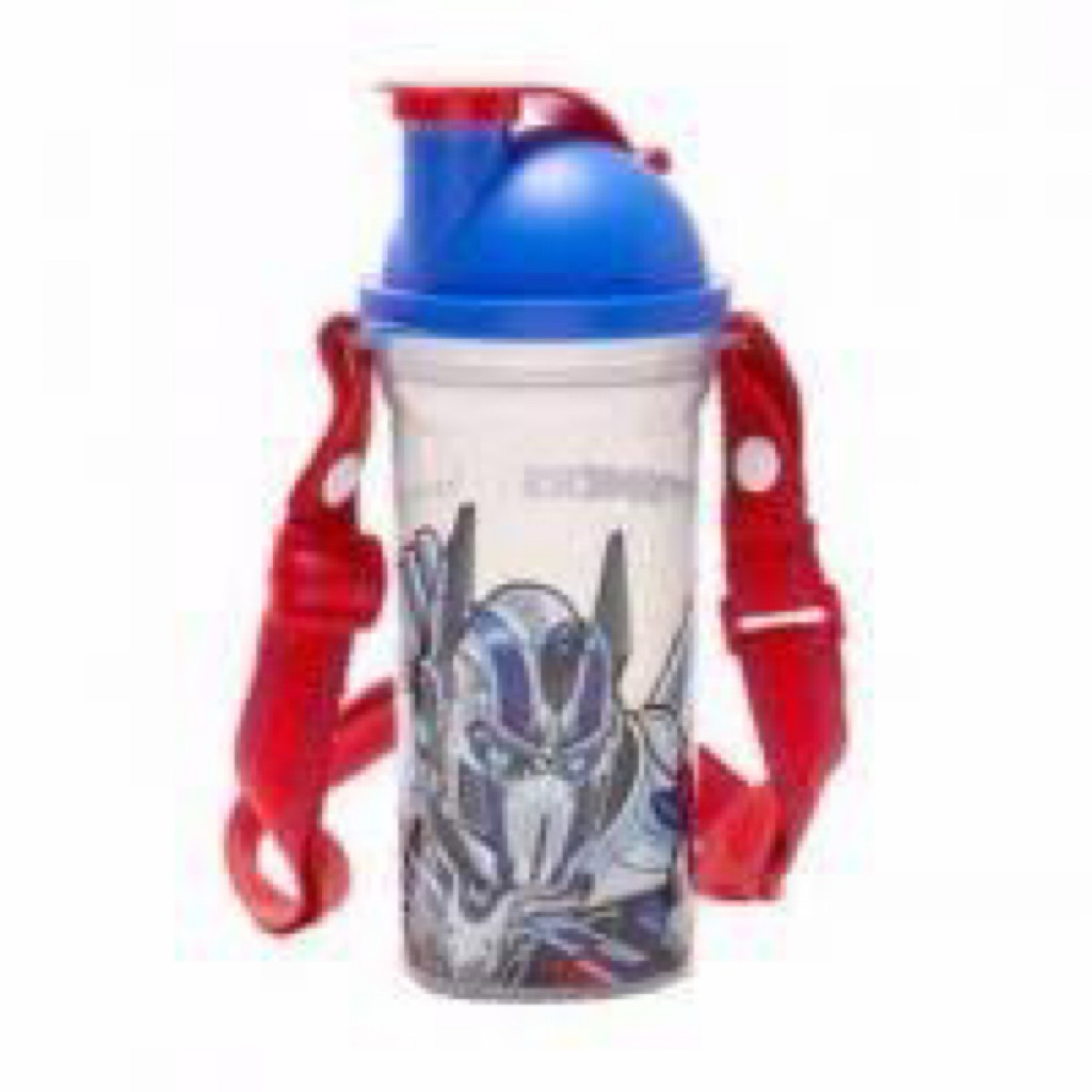 1 pcs transformer Tumbler with strap 400 ml Tupperware/tumbler/botol minum anak pakai tali