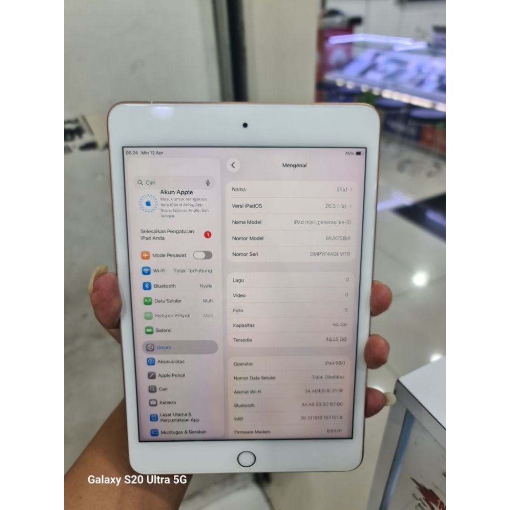 Ipad Mini 5 64Gb wifi cell
