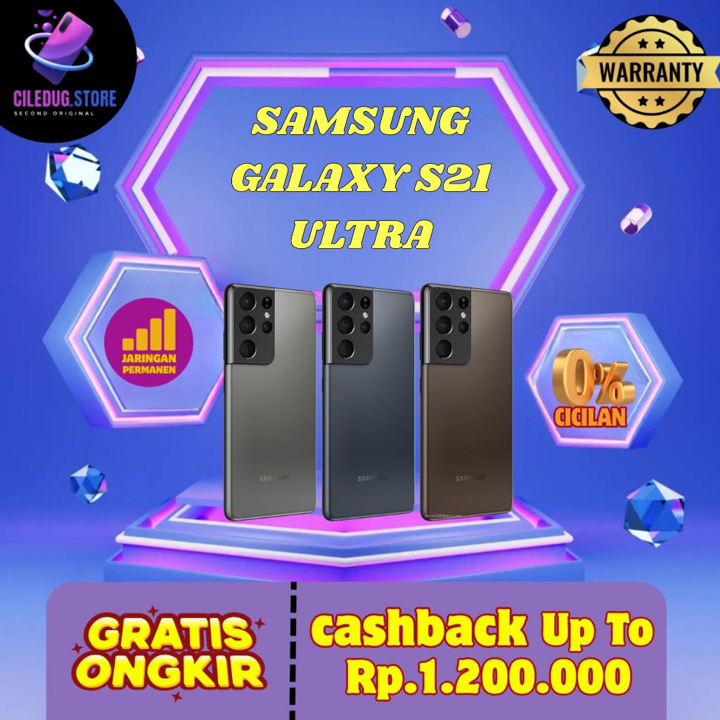 SEIN Samsung Galaxy S21 Ultra 5G 16/512GB 256GB | S20 Plus|  S20 FE 8/256GB 128GB Second Fullset Ori