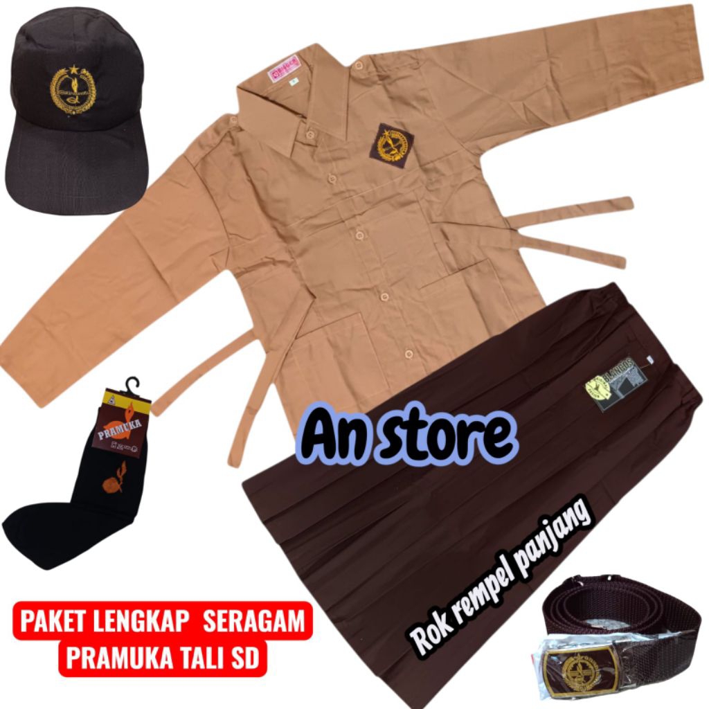 Seragam pramuka Tali ,Seragam pramuka anak sd perempuan,Baju seragam pramuka sd perempuan