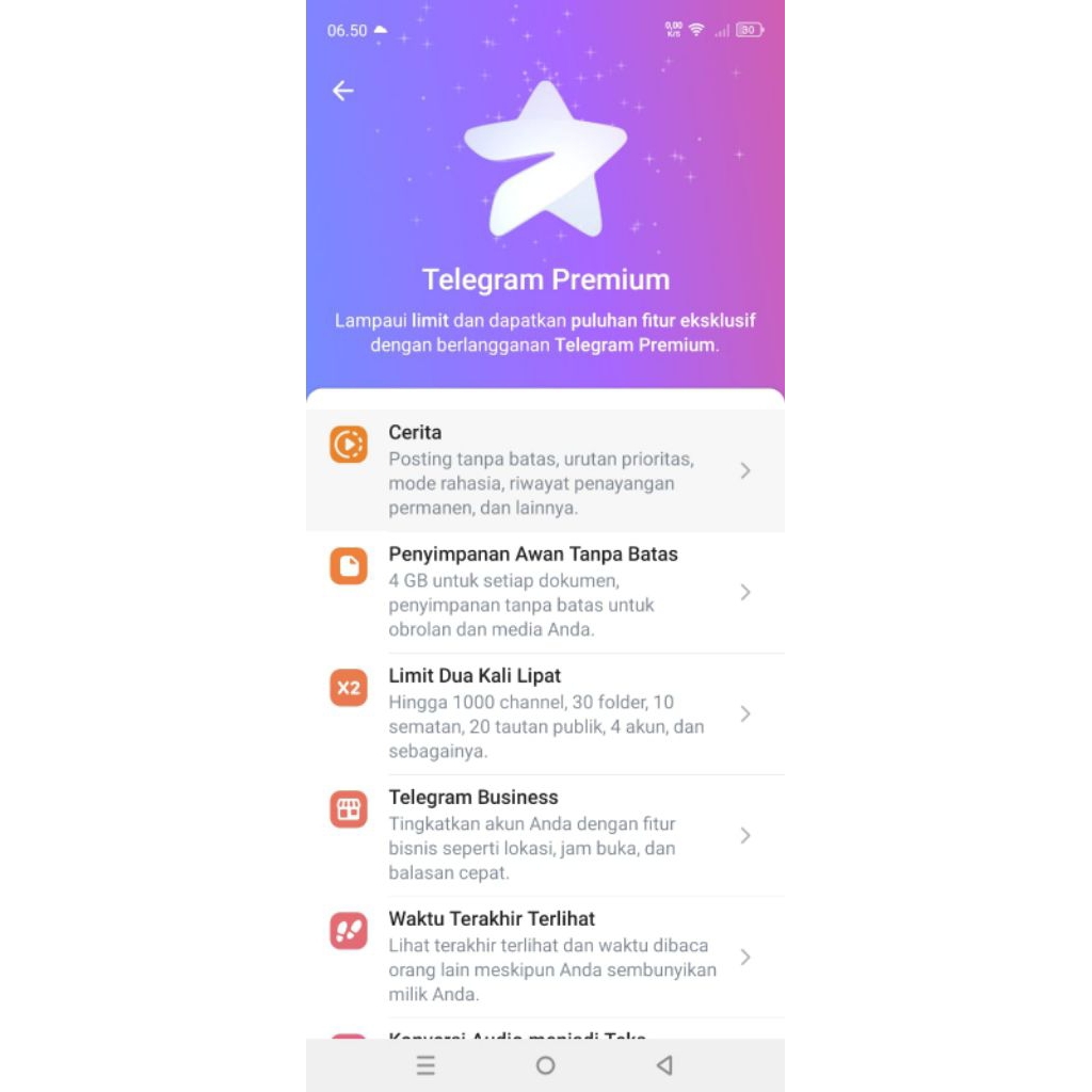 telegram premium 7 hari
