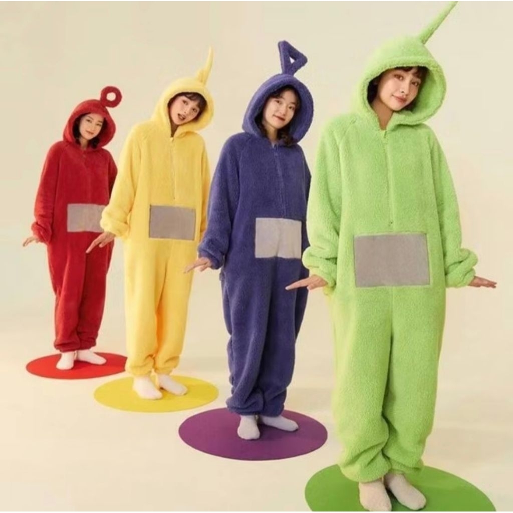 BAJU KOSTUM TELETUBBIES (TINKY WINKY)