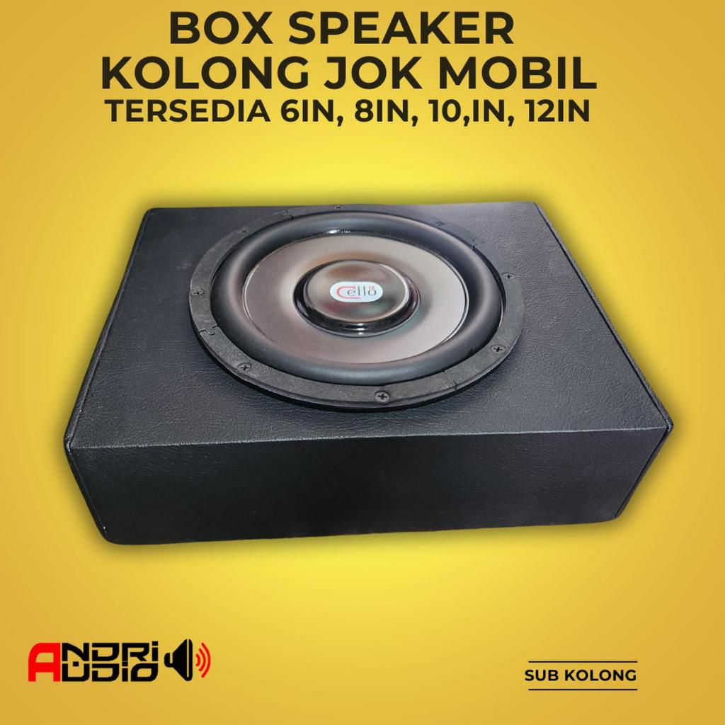 Box speaker Subwoofer Kolong Mobil 6 IN, 8 IN, 10 IN, 12 IN