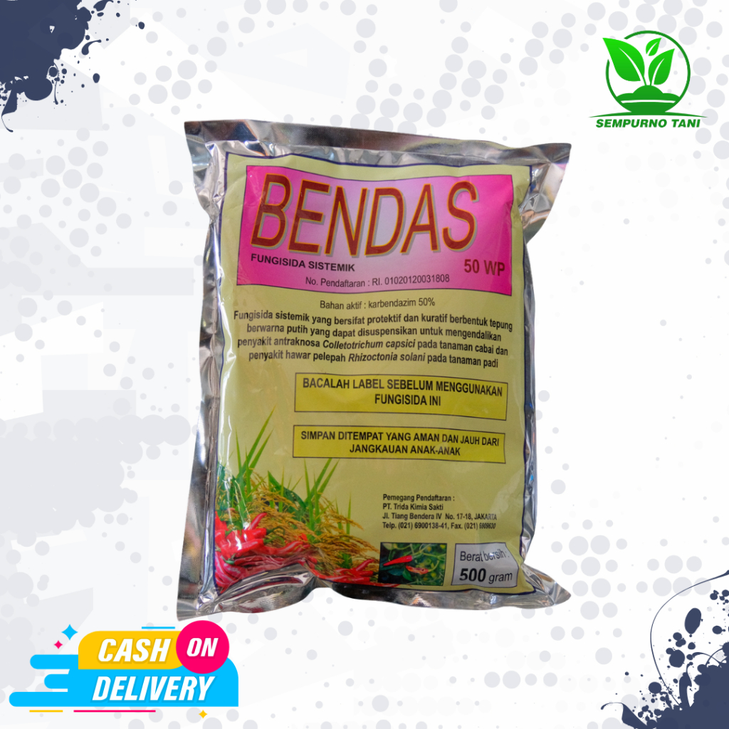 Fungisida BENDAS 50 WP 500 GRAM karbendazim