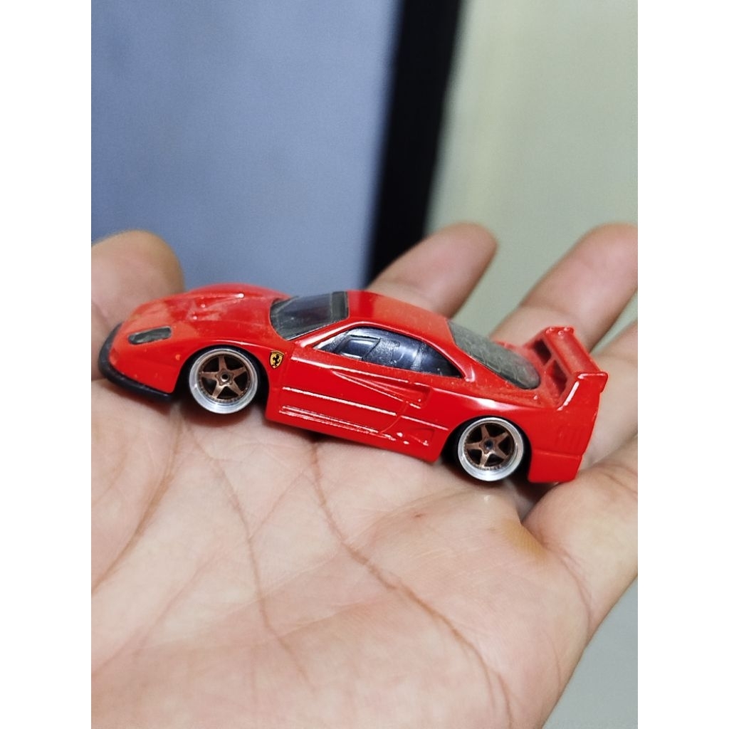 Hotwheels ferrari f40 loose custom wheels
