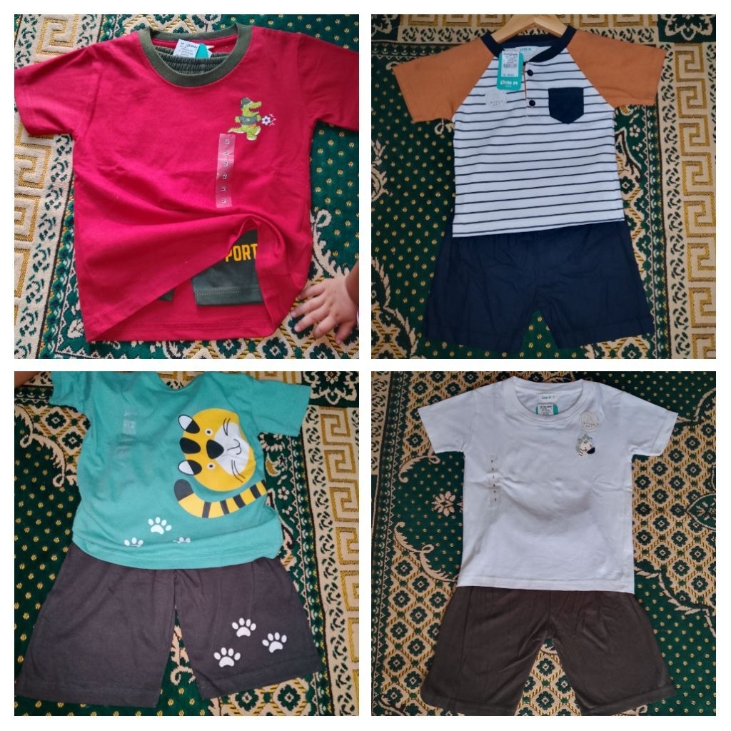 Setelan anak Laki-laki Little M & Little M baby