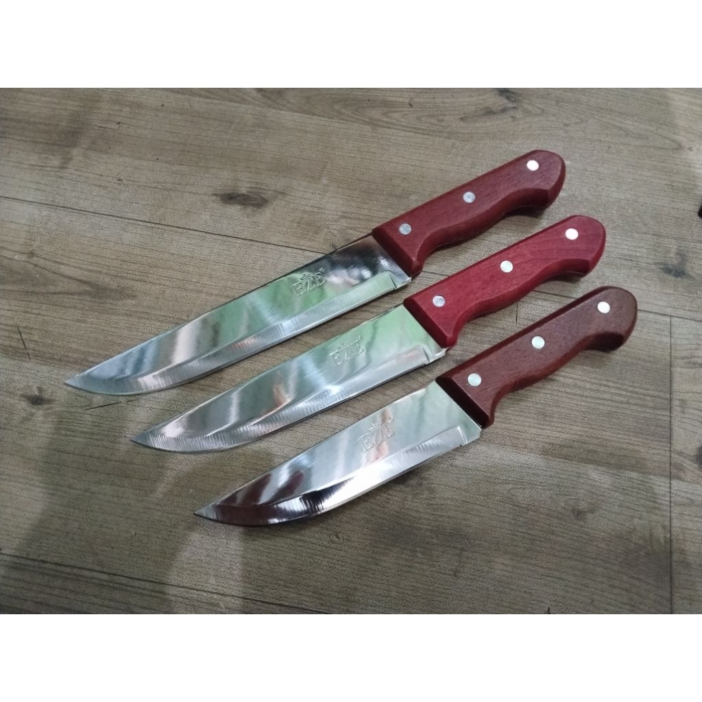 Pisau Sembelih Seset Dapur Eze Stainless Tahan Karat untuk Sembelih, Dapur, Seset atau Daging