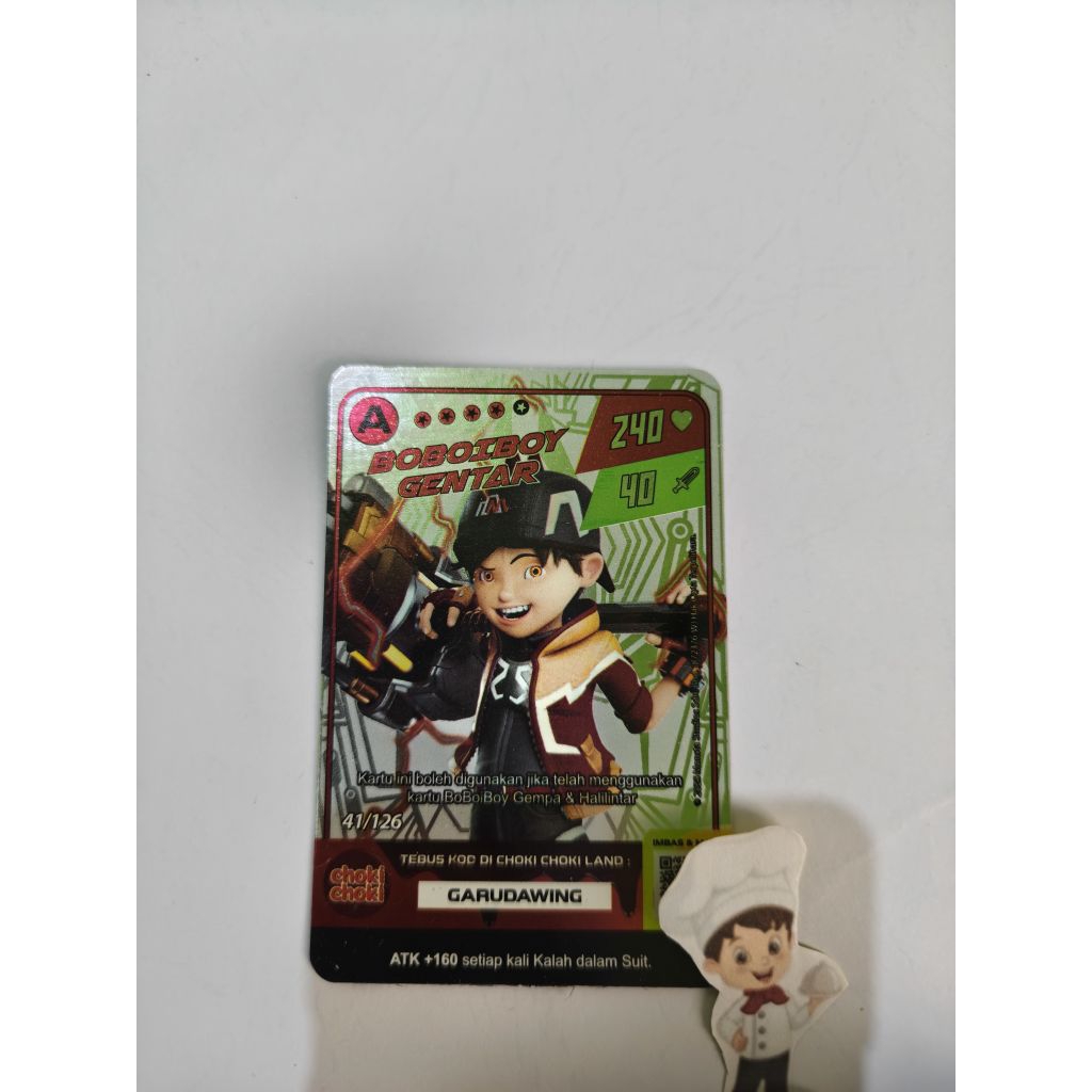 Boboiboy Spesial Card choki choki