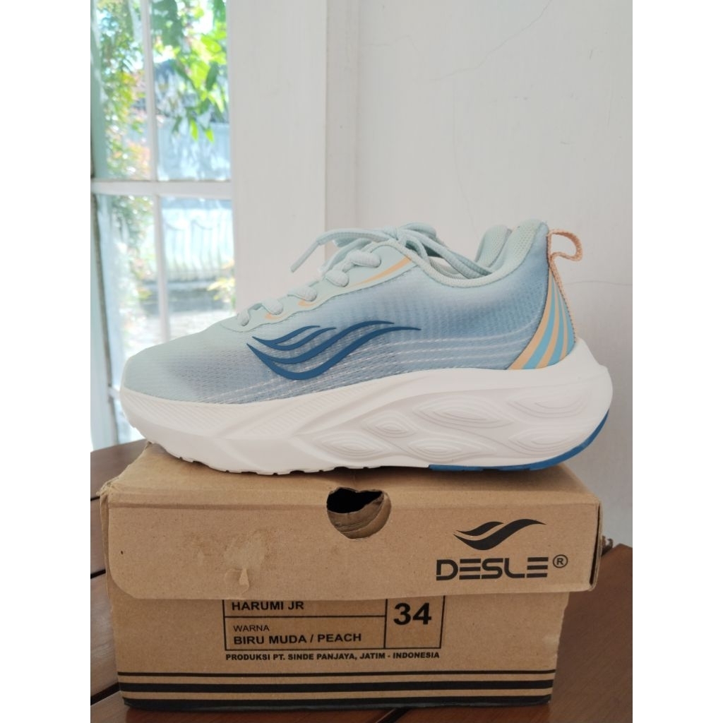 Desle Running Shoes Harumi Jr (MASIH BARU) || Sepatu Lari Anak || Sepatu Lari Kecil